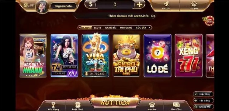 Những trò chơi hấp dẫn có tại cổng game ACE88