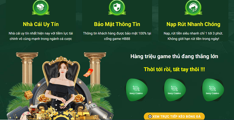 Cổng game Hb88 Ae được thiết kế hiện đại 